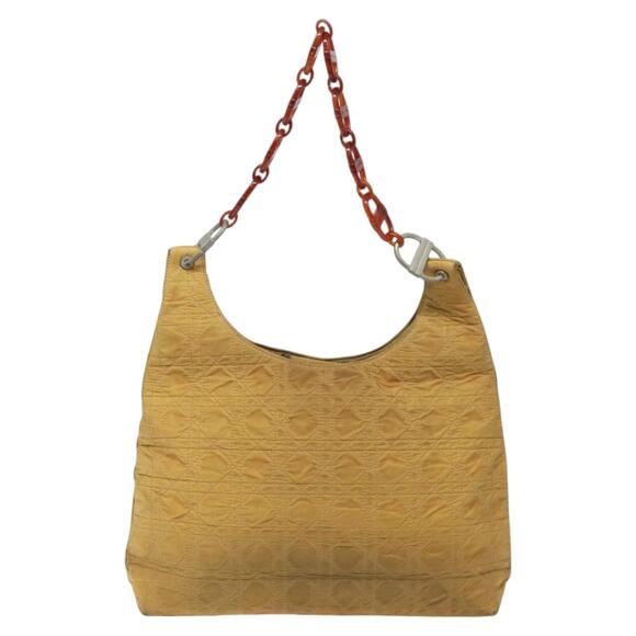 DIOR Canage Shoulder Bag Nylon Yellow - Picture 3 of 12